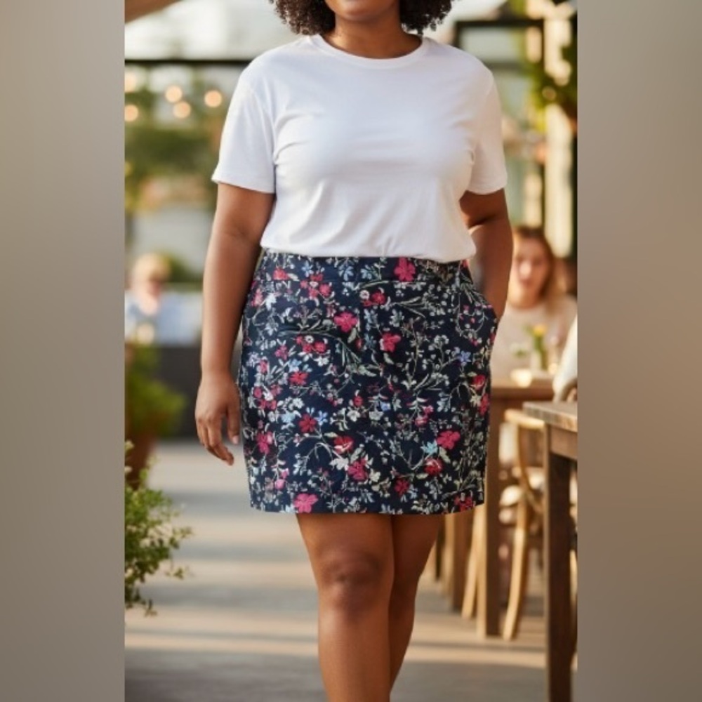 Croft and Barrow Floral Skort Size 16